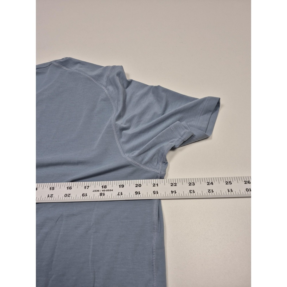 VRST Icon Tee Shirt Mens Large Muted Denim Blue Short Sleeve Performance Tee - Picture 9 of 12